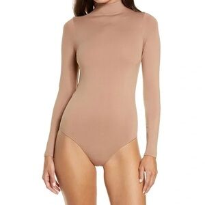 SKIMS Long Sleeve Bodysuit in Nude